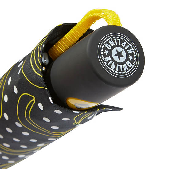 Akcesoria Kipling New Umbrella Auto Open Printed Umbrella Czarne | PL 1263OK